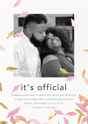 Flutter Photo - Engagement Party Invitation by CONFETTISYSTEM