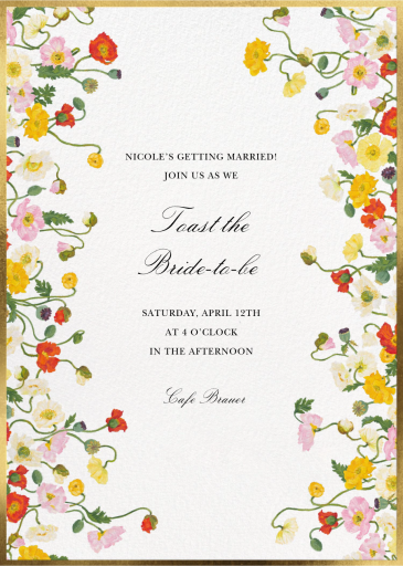 Wild Petals - Wedding Invitation by Oscar de la Renta