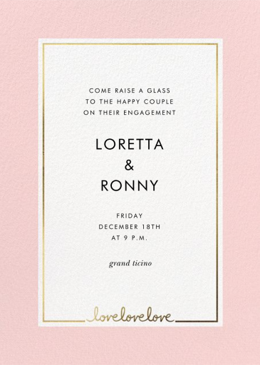 Thirds a Charm - Engagement Party Invitation by kate spade new york