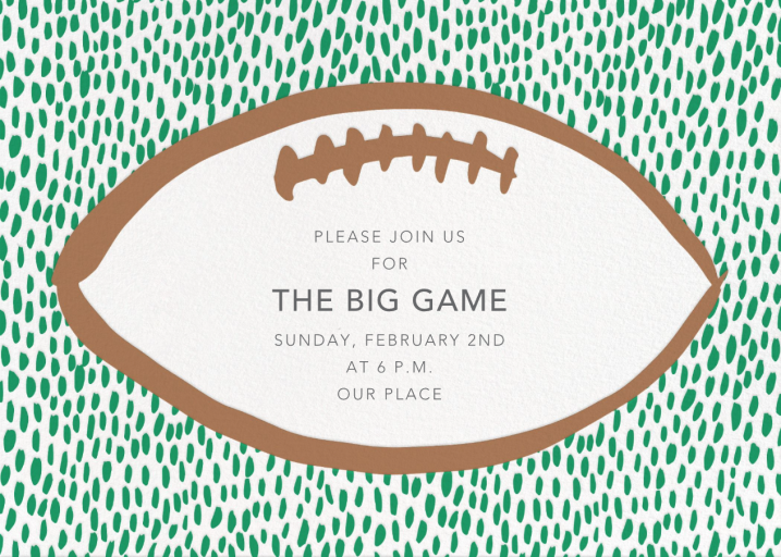 End Zone - Get-Together Invitation by Linda and Harriett