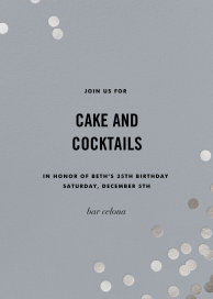 Confetti (Tall) - Birthday Invitation by kate spade new york