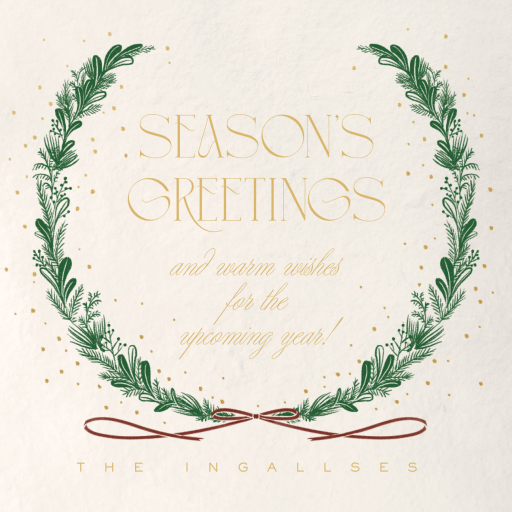 Snowy Sprigs Photo - New Year's Card by Paperless Post - Back