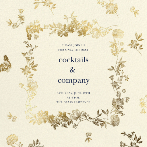 Royal Botanical - Dinner Party Invitation by Oscar de la Renta