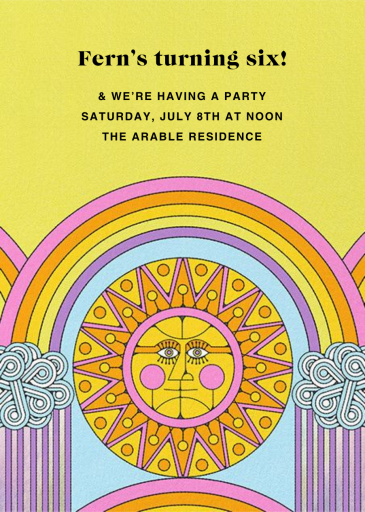 Rainbow Sun (Tall) (Nolan Pelletier) by Red Cap Cards