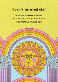 Rainbow Sun (Tall) (Nolan Pelletier) by Red Cap Cards