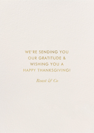 Grateful Harvest (Greeting) - Thanksgiving Card by Rifle Paper Co. - Back