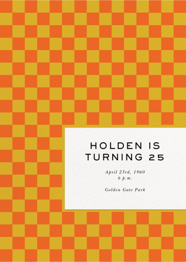 Checked - Invitation by Paperless Post