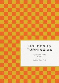 Checked - Birthday Invitation by Paperless Post