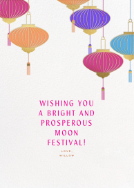 Lantern Tassels - Mid-Autumn Festival Card by Paperless Post