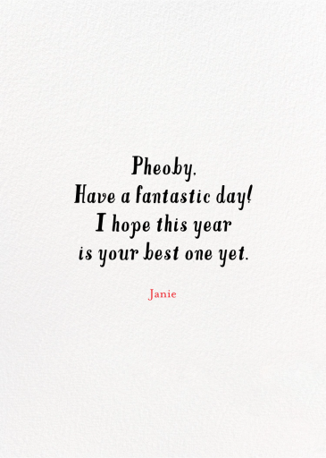 Butterfly Garden - Birthday Card by Mr. Boddington's Studio - Back