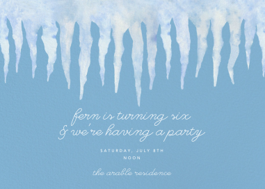 Icicle Eave by Paperless Post