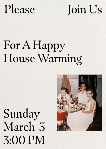 Happy Spaces - Housewarming Invitation by Goods Gang