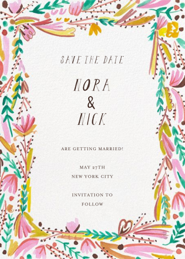 Primrose Path - Save the Date by Mr. Boddington's Studio