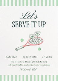 Serve It Up - Birthday Invitation by Paperless Post