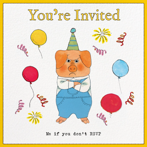 Party Pig - Invitation by Richard Scarry