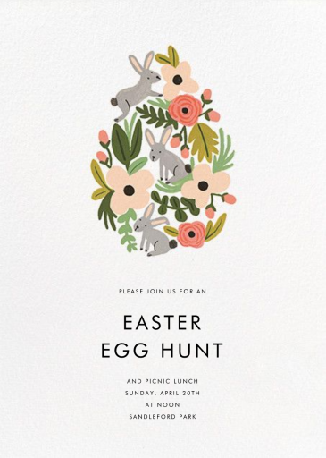 The Rabbit or the Egg - Easter Invitation by Rifle Paper Co.