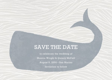 Vintage Whale - Save the Date by Paperless Post
