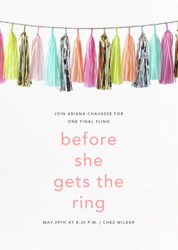 Glimmer (Tall) - Birthday Invitation by CONFETTISYSTEM