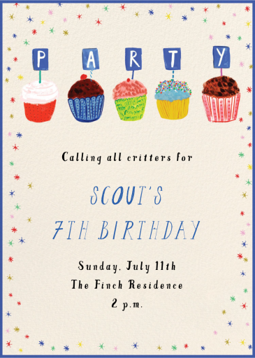 Cupcake Party Topper by Mr. Boddington's Studio