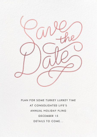 Bobbin - Holiday Save the Date by Paperless Post