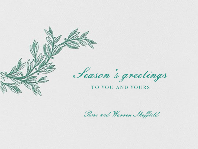 Winter Sprig - Holiday Card by Paperless Post