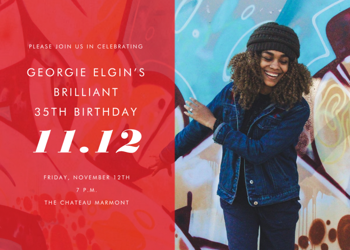 Horizontal Split - Birthday Invitation by Paperless Post
