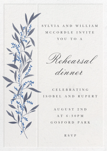 Untamed Grace - Rehearsal Dinner Invitation by Paperless Post