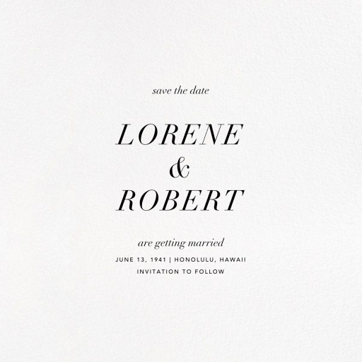 Love Struck - Photo - Save the Date by Kelly Wearstler - Back