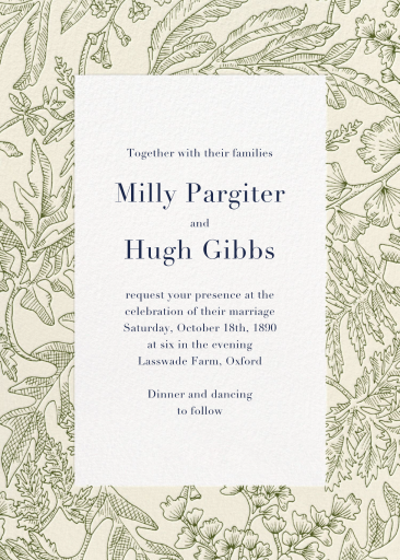 Lush Flora - Wedding Invitation by Liberty