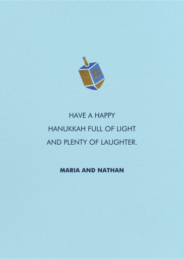 Big Hanukkah Mood - Hanukkah Card by Hello!Lucky - Back
