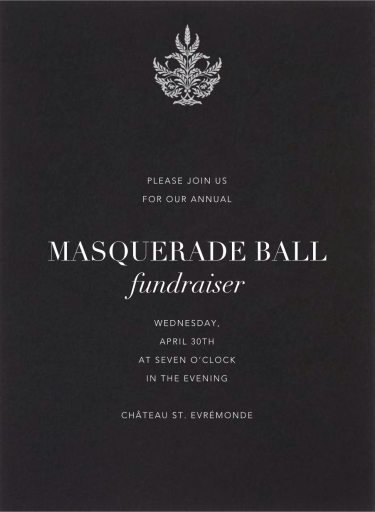 Black - Fundraiser Invitation by Paperless Post