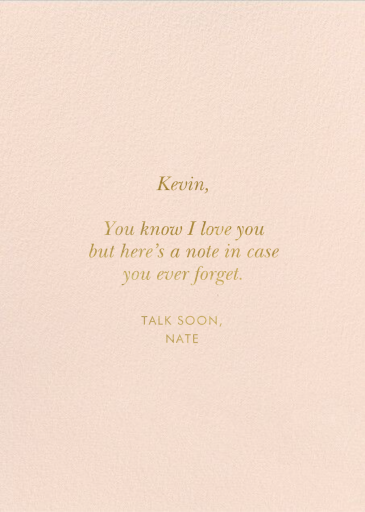 You Make Me Happy - Valentine's Day Card by Rifle Paper Co. - Back