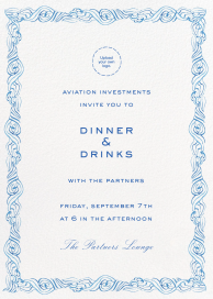 Ocean Border (Inslee Fariss) - Business Dinner Invitation by Dogwood Hill