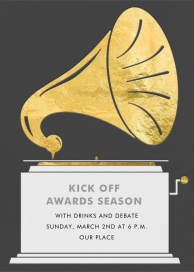 Gramophone - Viewing Party Invitation by Paperless Post
