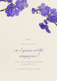 Moth Orchid - Work Anniversary Card by Felix Doolittle