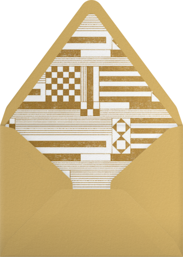 Deco Asymmetry - Paperless Post Envelope