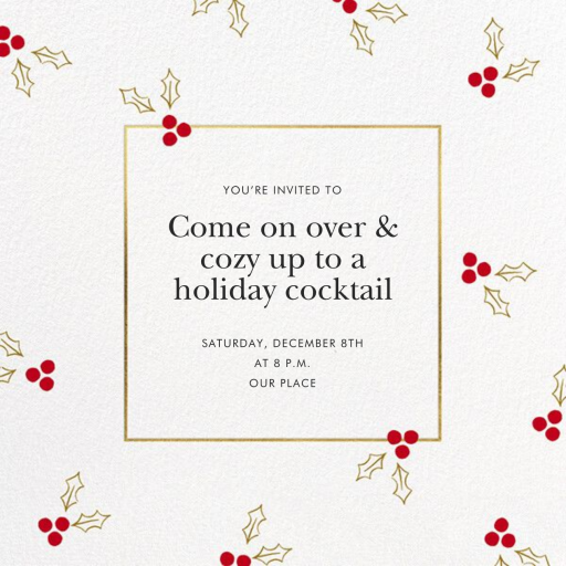 Golden Berries - Holiday Party Invitation by kate spade new york