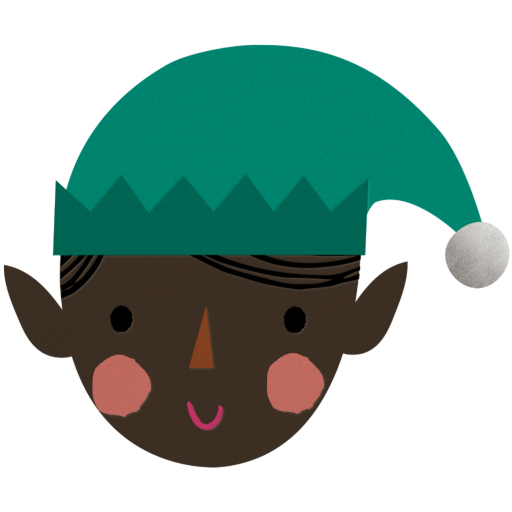 Blushing Elf - Holiday Card by Meri Meri