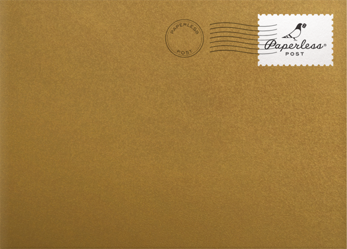 Red Stripe Merry Christmas Card Envelope