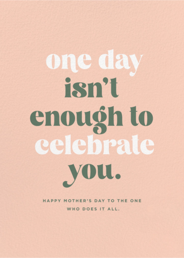 Every Day Celebration - Mother's Day Card by 2021 Co.