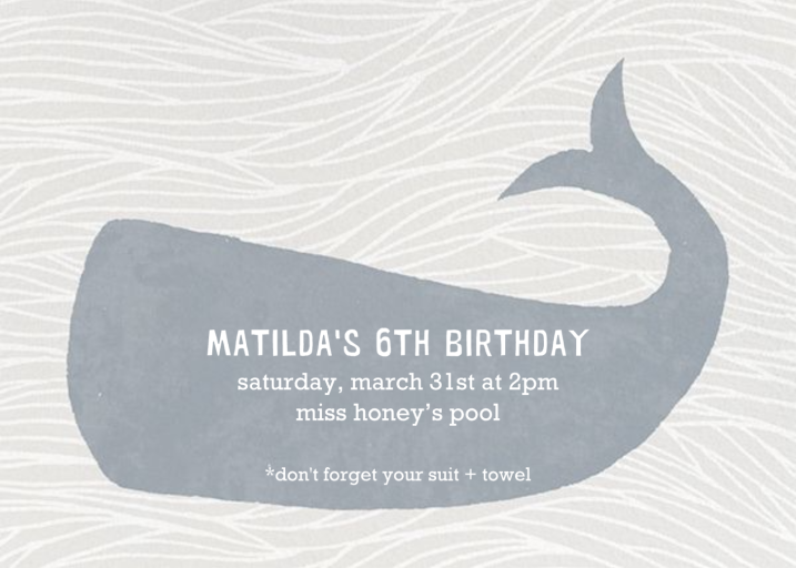 Vintage Whale by Paperless Post