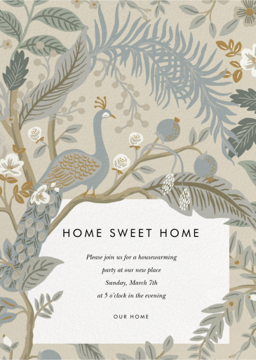 Peacock Garden - Housewarming Invitation by Rifle Paper Co.