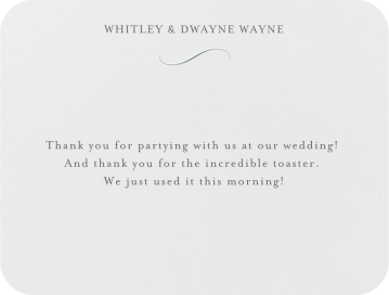 From This Day Forward (Thank You) - Stationery by Crane & Co.