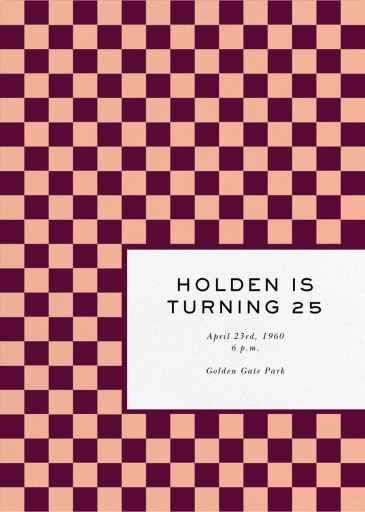 Checked - Birthday Invitation by Paperless Post