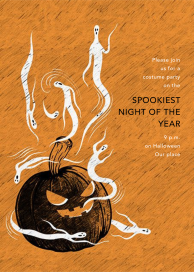 Haunted Pumpkin by Paperless Post