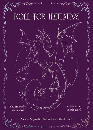 Fantasy Dragon D&D Invitation