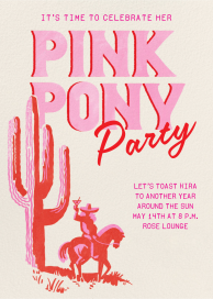 Pink Pony Party by Paperless Post
