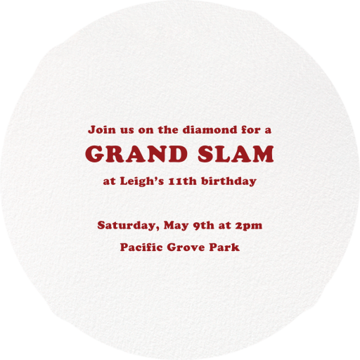 Baseball by Paperless Post - Back