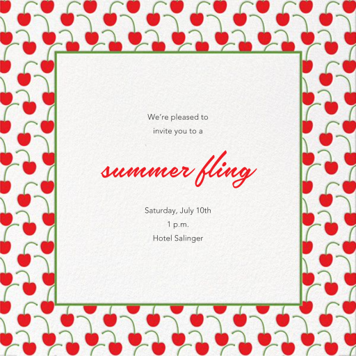 Cherries - Party Invitation by Paperless Post