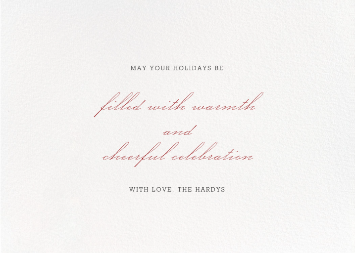 Triple Interior Border (Photo) - Holiday Card by Paperless Post - Back